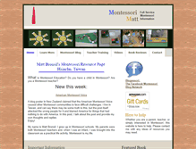 Tablet Screenshot of montessorimatt.com